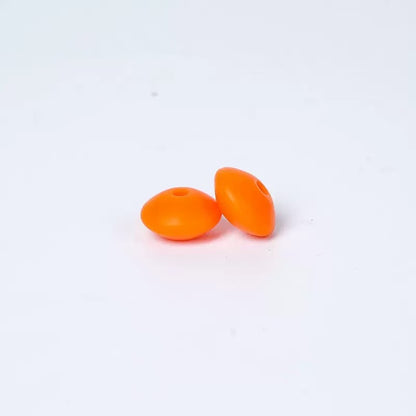 Solid Color Silicone Abacus Beads, Flat Lentil Silicone Beads for DIY Beadable Pens & Jewelry Making